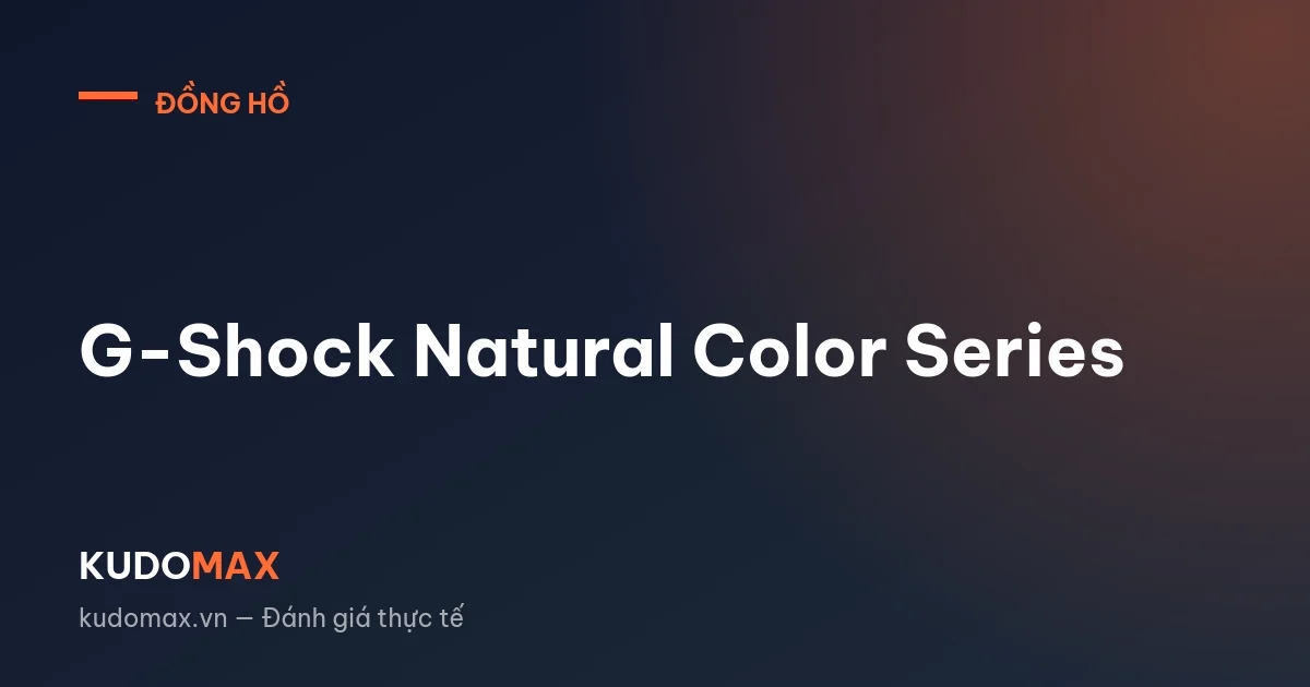 G-Shock Natural Color Series