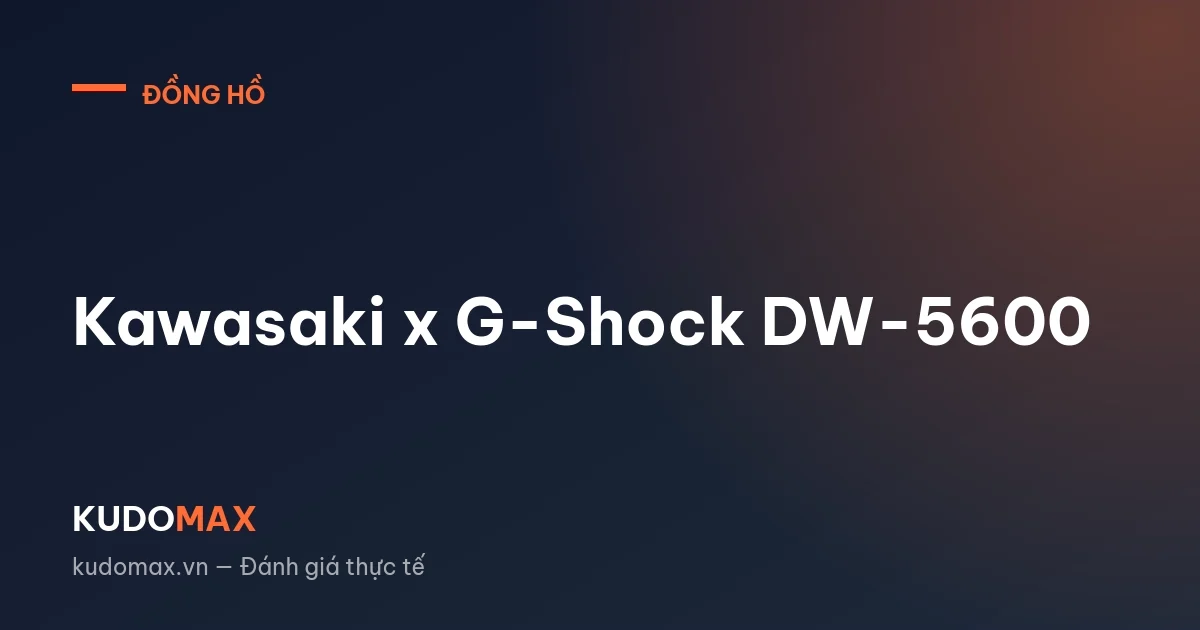 Kawasaki x G-Shock DW-5600