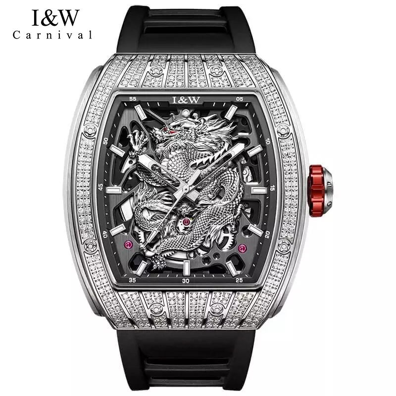 Đồng Hồ I&W Carnival 787 Máy Cơ Miyota Dây Cao Su