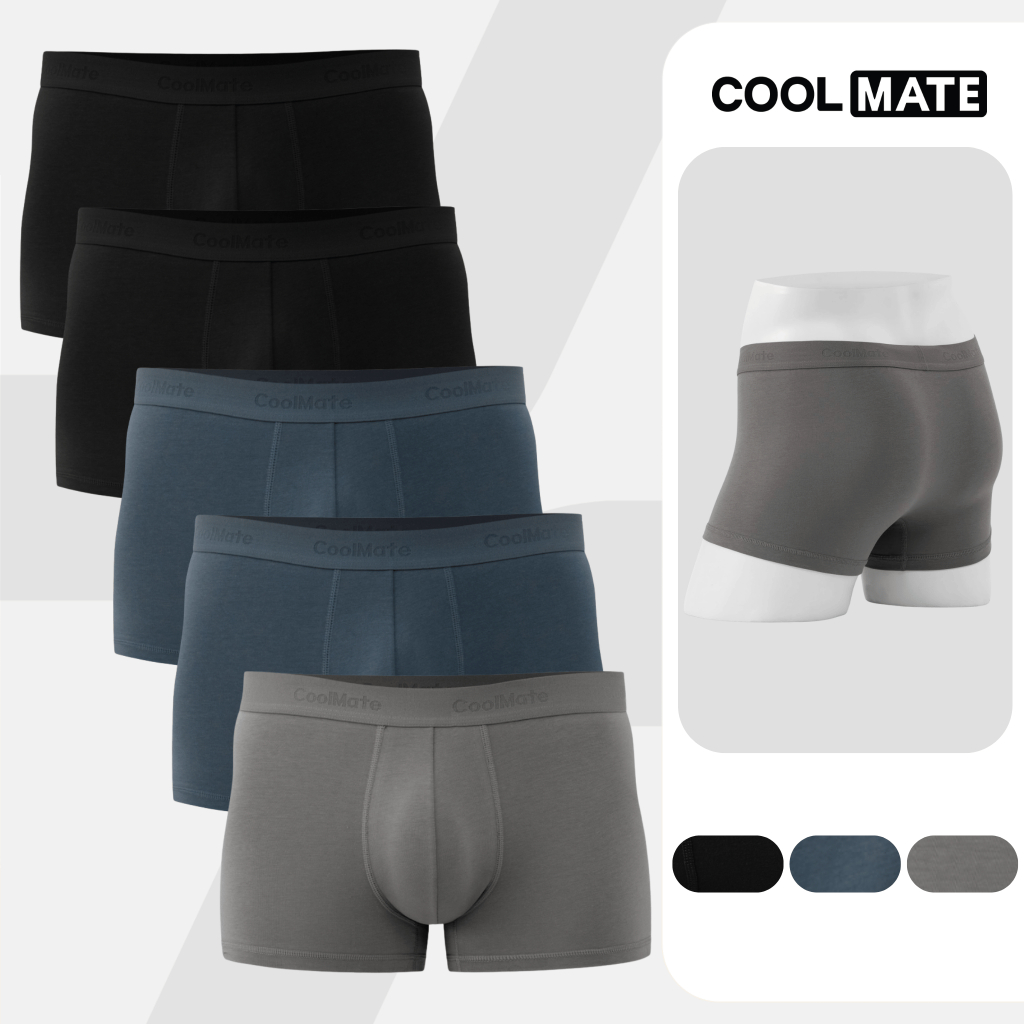 Combo 5 Quần Lót Sịp Nam Trunk Cotton Coolmate