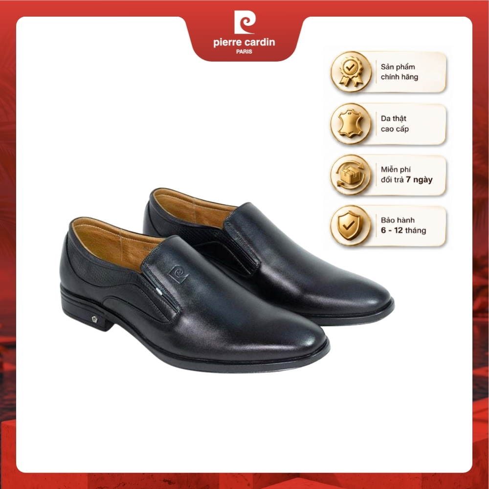 Giày Tây Nam Pierre Cardin Da Bò Thật Thoáng Mồ Hôi - Mã 784