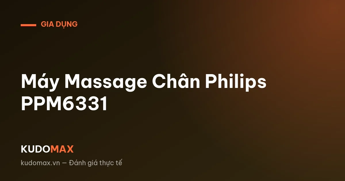 Máy Massage Chân Philips PPM6331