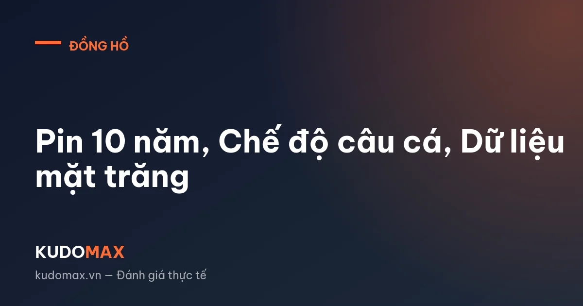 Pin 10 năm, Chế độ câu cá, Dữ liệu mặt trăng