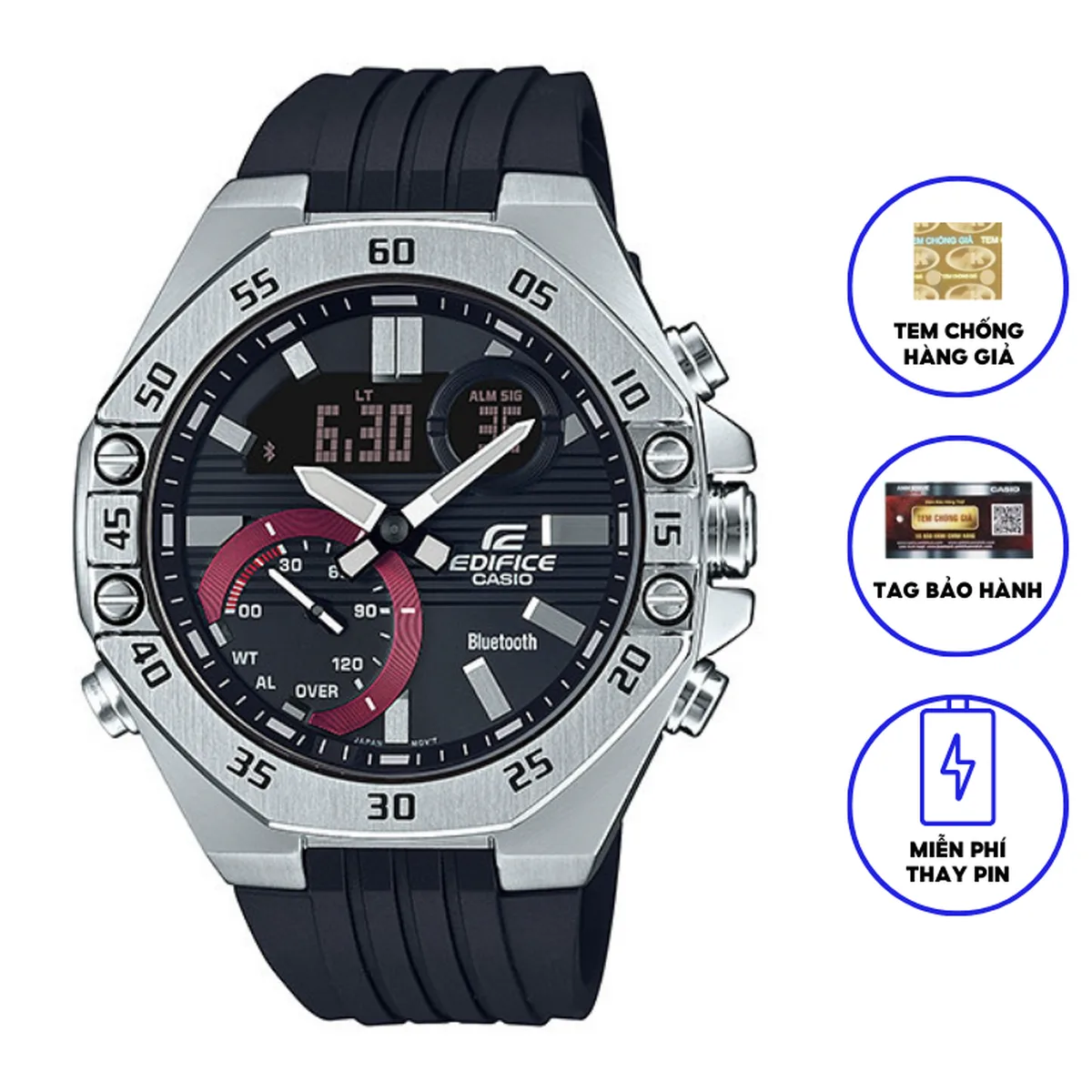 Casio Edifice ECB-10P-1ADF: Review đồng hồ Bluetooth kết nối điện thoại