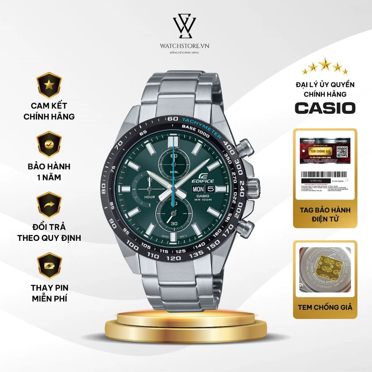 Casio Edifice EFR-574DB-3AVUDF: Review chronograph 43mm
