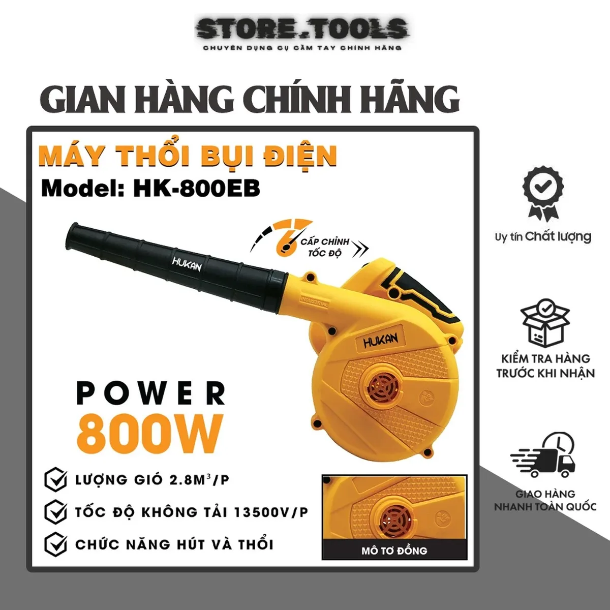 Máy Thổi Hút Bụi Hukan HK-800EB: Giải Pháp Hoàn Hảo Cho Công Việc Vệ Sinh