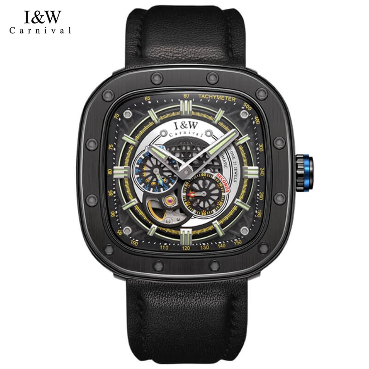 Review I&W Carnival 666: Mặt Vuông 47mm Cho Cổ Tay To Bản?