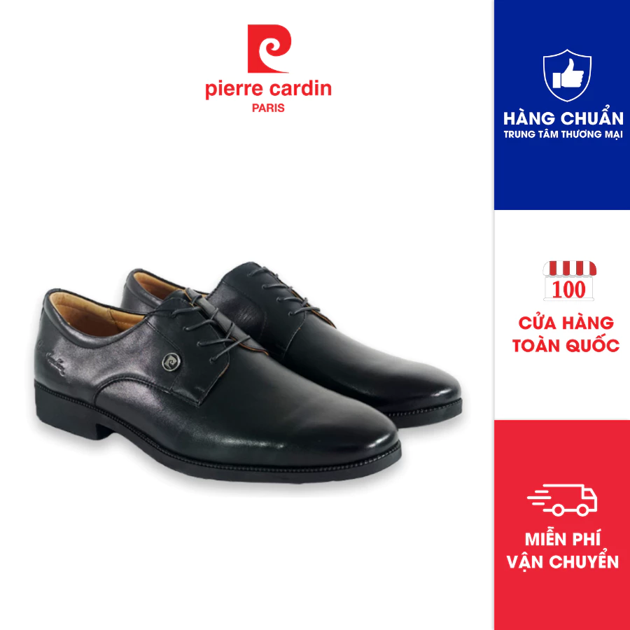 Đánh giá Giày Tây Nam Pierre Cardin Pháp Derby Chất Liệu Da Bò Thật, Đế Cao Su - 766 Chính Hãng