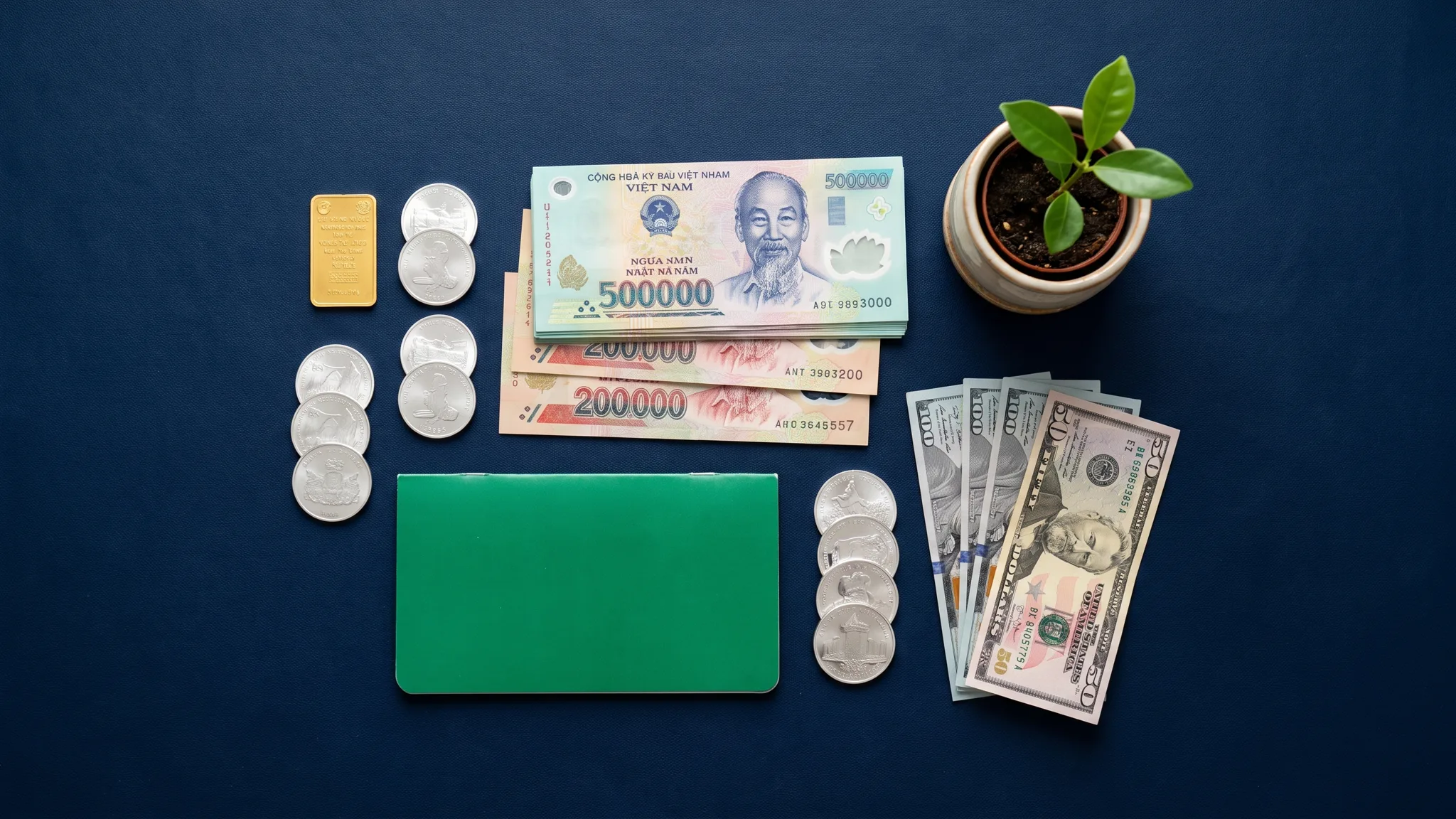 Vàng, bạc, tiền đồng, sổ tiết kiệm và USD — các kênh giữ tiền an toàn 2026